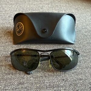 RAY BAN Vintage Metal Wrap Sunglasses